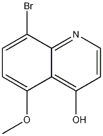 Molecular Structure of 161405-28-3 (8-bromo-5-methoxyquinolin-4-ol)